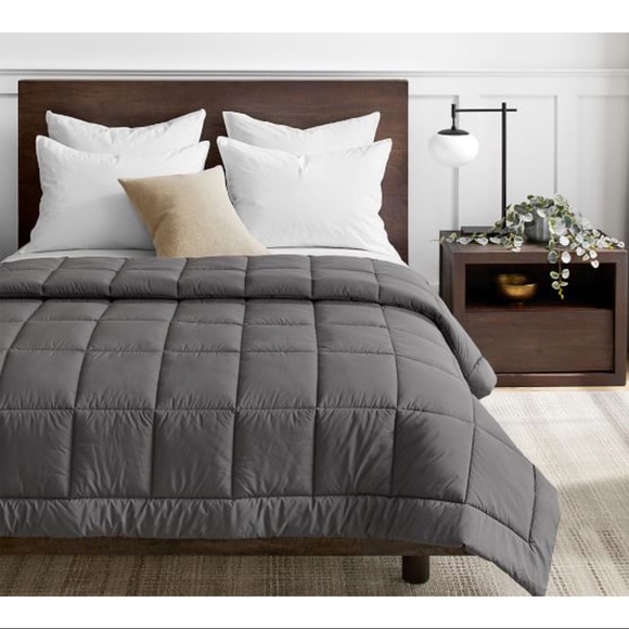 Pottery Barn Bedding New Pottery Barn Sport Luxe Comforter Charcoal Dark Grey Full Queen Bed